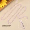 Cadena corta de personalidad rectangular de circón de moda para mujer, cadena para el cuello de mujer, nueva moda europea y americana, cadena para la clavícula de mujer al por mayor