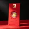 Año Nuevo del Cordero Pegatina Dorada para Teléfono Sobre Rojo Oro Puro 999 Regalo Compañero de Alta Gama Regalo de Reunión Anual de la Empresa Venta al por Mayor