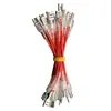Terminal fêmea 6.3MM mola com terminal de conexão de fio com capa terminal de conexão prensado a frio de cabeça única/cabeça dupla chicote de conexão