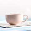 Taza vintage vintage Taza de café de cerámica cruda estilo japonés Juego de taza y platillo de café para té de la tarde de cerámica estilo europeo