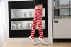 Calcetines a Rayas Japoneses Versátiles Rayas Rojas y Blancas Cos Leggings Largos de Tubo Hasta la Rodilla Tubo Alto Uniforme de Estudiante Femenino Calcetines Hasta el Muslo