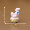 Paisagem em miniatura, cacto suculento rosa, planta em vaso, acessórios de decoração DIY para casa de bonecas, pequenos enfeites de mesa