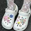 Adecuado para Zuecos, Flores de Perlas de Alta Gama, Lentejuelas de Corazón, Hebillas de Zapatos, Hebillas Decorativas para la Superficie del Zapato, Accesorios Extraíbles