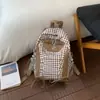 Mochila de Lunares Súper Popular Ins para Mujer, Versátil Casual, Diseño de Nicho, Bolsa Escolar para Estudiante, Mochila Ligera para Viajes y Commute