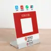 Liga de Alumínio Banco Cartão Código QR Gongong Construção Caixa Pagamento Mesa Sinal Acrílico Listagem Alipay Assento com Base Grossa