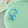 Llavero de campana colorido estilo Ins con cuentas de letras en inglés, accesorio para manualidades, colgante fresco y simple