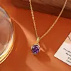 Anillo Ajustable Popular de Circonita Morada, Sencillo y Elegante, Gama Alta y Elegante, Anillo Ajustable de Moda, Aretes Estilo Celebridad de Internet