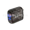 Cargador de dedo A C negro transparente con cabezal de carga rápida qc3.0 de 25w12w para teléfonos Apple Android