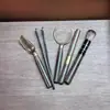 Accesorios Creativos para Juego de Té Ceremonia del Té Kung Fu Juego de Seis Piezas Cuchara de Té de Ébano Negro Pinzas para Té Juego de Cepillos