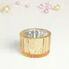 Copo de Vela Listrado para Aromaterapia Suporte de Vela de Vidro Estilo Europeu Decoração Criativa para Casa Decoração de Atmosfera Festiva Festa à Luz de Velas