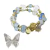 Pulsera de Árbol de Navidad con Cuentas, Diseño de Nicho, Pulsera Exquisita con un Sentido de Elegancia y Atmósfera, Pulsera para Mujer, Hilo Colorido para el Festival del Bote del Dragón