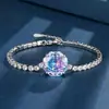 Nova Joia Zhuangshengsheng Europeia e Americana Retro Rosa Artificial Lapidação Rosa Pedra Colorida Pulseira Retro Pulseira Pedra da Heroína 14mm
