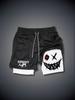 Shorts de Verão para E-commerce Transfronteiriço 2025 Estampa Digital 3D Shorts Casuais Masculinos Respiráveis de Camada Dupla