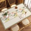 Toalha de Mesa Estilo Chinês Novo em Couro Sala de Estar Doméstico À Prova d'Água e Óleo Sem Lavar Base para Mesa de Centro de Madeira Maciça Toalha de Mesa Estilo Chinês Clássico