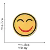 Pegatinas de Tela con Expresiones de Emoji Accesorios para Ropa Calcomanías Decorativas Parches Divertidos Serie de Insignias Redondas Lindas de Smiley