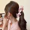 Accesorio para el Cabello Semirecogido Estilo Nuevo 2026: Pinza de Plátano de Malla, Pinza de Garra Francesa con Lazo Negro, Pinza para el Cabello de Lunares para la Parte Posterior de la Cabeza