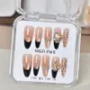 Uñas Portátiles en Caja Transparente al por Mayor para Tiendas Físicas, Parches para Uñas Artísticas, Pegatinas de Uñas Terminadas, Uñas Postizas Removibles