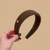 Diadema de Lana de Estilo Coreano Sencilla con Orejas de Cachorro y Ala Ancha para Mujer 2025 Nuevo Otoño e Invierno Uso Diario de Alta Gama Diadema Alta