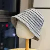 Sombrero de pescador a rayas blanco y negro, retro, simple, de alta calidad para mujer, transpirable, protección solar, cubre cara, hace que la cara se vea más pequeña, moderno para hombre