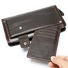 MVA cartera de cuero para hombre clutch vintage larga de cuero para hombre con cremallera cartera monedero venta al por mayor