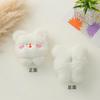 Llavero Colgante Animal Oso Estéreo Ins Broche de Felpa Estéreo Zapato Bolso Adorno para la Cabeza DIY Accesorios de Muñeca Rellena de Algodón