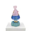10.5cm Base Giratoria de Cerámica Jingdezhen Adorno de Árbol de Navidad Manualidades de Vidrio Cerámicas Navideñas