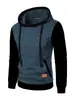 Nova Blusa de Moletom Jacquard Casual Fitness Esportiva Masculina com Capuz Cardigan de Tricô