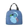 Bolsa de almuerzo Stitch de tela Oxford con dibujos animados, bolsa para conservar el calor, bolsa de aluminio para picnic, bolsa de almuerzo portátil