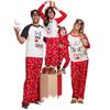 Traje de Navidad para padres e hijos de comercio exterior, traje de Navidad con estampado de ciervos, traje de Navidad XX0059