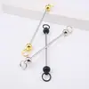 Varillas para ensartar metal electroplateado DIY, nuevos accesorios de cuentas multicolores para bolsos, equipaje, llaveros y colgantes, en stock