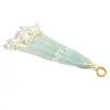 Pingentes de Borla DIY com Contas de Vidro Estilo Antigo para Acessórios Hanfu, Grampos de Cabelo de Rattan Artesanais, Enfeites