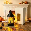 Lámpara de calabaza portátil de Halloween, lámpara de vela electrónica LED, accesorios de decoración para fiestas, lámpara de ambiente, adornos, suministro al por mayor