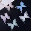 Pinza para el Cabello de Mariposa de Tul Súper de Hada, Dulce y Elegante, con Tres Capas y Pedrería, Pinza Lateral para Flequillo DIY, Accesorio para el Cabello, Pinza Lateral, Adorno para el Cabello