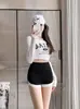 Pantalones de Tres Cuartos Sharkskin para Mujer Verano 2026 Estilo Nuevo, Adecuados para Uso al Aire Libre, Shorts Anti-Exposición, Leggings para Gimnasio, Yoga, Ciclismo