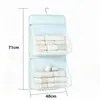 Organizador de almacenamiento de ropa interior para dormitorio, bolsa de almacenamiento de ropa interior, bolsa colgante, red de almacenamiento con cremallera para sujetadores y calcetines en el armario