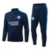 2627 Uniforme de Treino Real Madrid Outono e Inverno Uniforme de Futebol Manga Longa Atletico Jogo Treino Inter de Milão Camisa Esportiva Casual