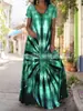 2022 AliExpress Amazon ebay transfronterizo primavera y verano nueva moda impresión digital vestido de ocio europeo y americano marea