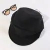 Sombrero de Gamuza Vintage para Mujer, Estilo Nuevo, Circunferencia de Cabeza Grande, Sombrero Octagonal, Primavera y Otoño, Boina Adelgazante, Gorra de Pintor Pico de Pato, Moderno