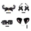 Conjunto de plug anal SM com cauda de arco para treinamento de casais e brinquedos de punição brinquedos sexuais adultos ferramentas de restrição