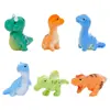 Criativo Artificial Tiranossauro Pequeno Dinossauro Animal Fofo Decoração DIY Acessórios para Pendurar Mini Carro Desktop Pequenos Enfeites