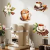 2025 Overover Fc1821 Adesivos Decorativos de Café Removíveis e Compatíveis com Envio Transfronteiriço, Antiestático e à Prova d'Água