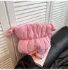 2026 Nuevo Bolso de Hombro Cruzado con Pliegues Nube Estilo Ins de Moda para Mujer Bolso Cubo Esponjoso de Moda para Mujer