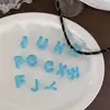 Contas Perfuradas Coloridas Transparentes com Letras Inglesas, Mercadoria de Fã, Corrente para Celular, Pingente para Bolsa, Peças de Acessório Acrílico para DIY