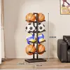 Estante para guardar pelotas, estante para guardar baloncesto escolar, estante de baloncesto interior de múltiples niveles, estante para exhibir equipo de voleibol y fútbol