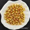 Cuentas angulares galvanizadas brillantes con agujero recto de 6-10 mm, cuentas sueltas, venta al por mayor, accesorios de cuentas chapadas en agua, joyería, cuentas sueltas DIY, cuentas chapadas en agua