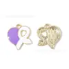 Dia do Amor aos Seios Acessórios DIY Pingente Coração Borboleta Fita Transfronteiriça Pingente de Caridade Corrente de Celular Pingente de Chaveiro