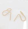 Disco chapado en cobre de 14K tapón de goma para la oreja clip para la oreja accesorios clip para la oreja de perla sin perforar soporte vacío accesorios para joyería DIY al por mayor