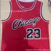 Spot Bulls Bulls #23 Camisa Jordan Logo Final Logo Champion Uniforme de Basquete Bordado Retro