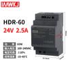 Substituir a fonte de alimentação chaveada tipo trilho Mingwei HDR-15-24V por uma de pequeno volume 5V CC DR-60-12