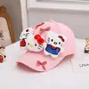 Gorra de Béisbol Infantil Estilo Japonés y Coreano con Muñeca Linda, Sombrero de Sol Súper Adorable de Gatito para Niñas, Gorra de Pico de Pato de Dibujos Animados para Bebé, Transfronterizo